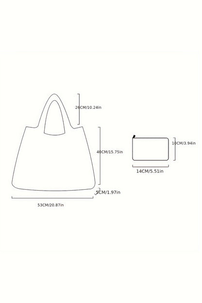 Bluing Large Foldable Christmas Holiday Reusable Oxford Bag - Snoopy's Closet