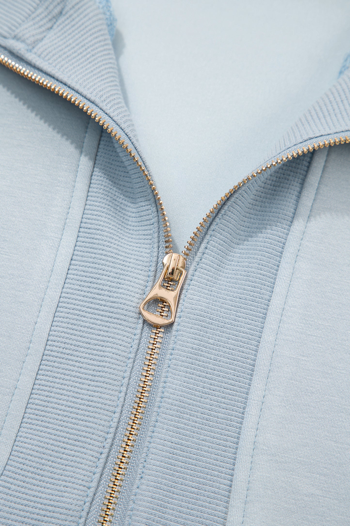 Beau Blue Half Zip Polo Tee Casual Pant Set - Snoopy's Closet