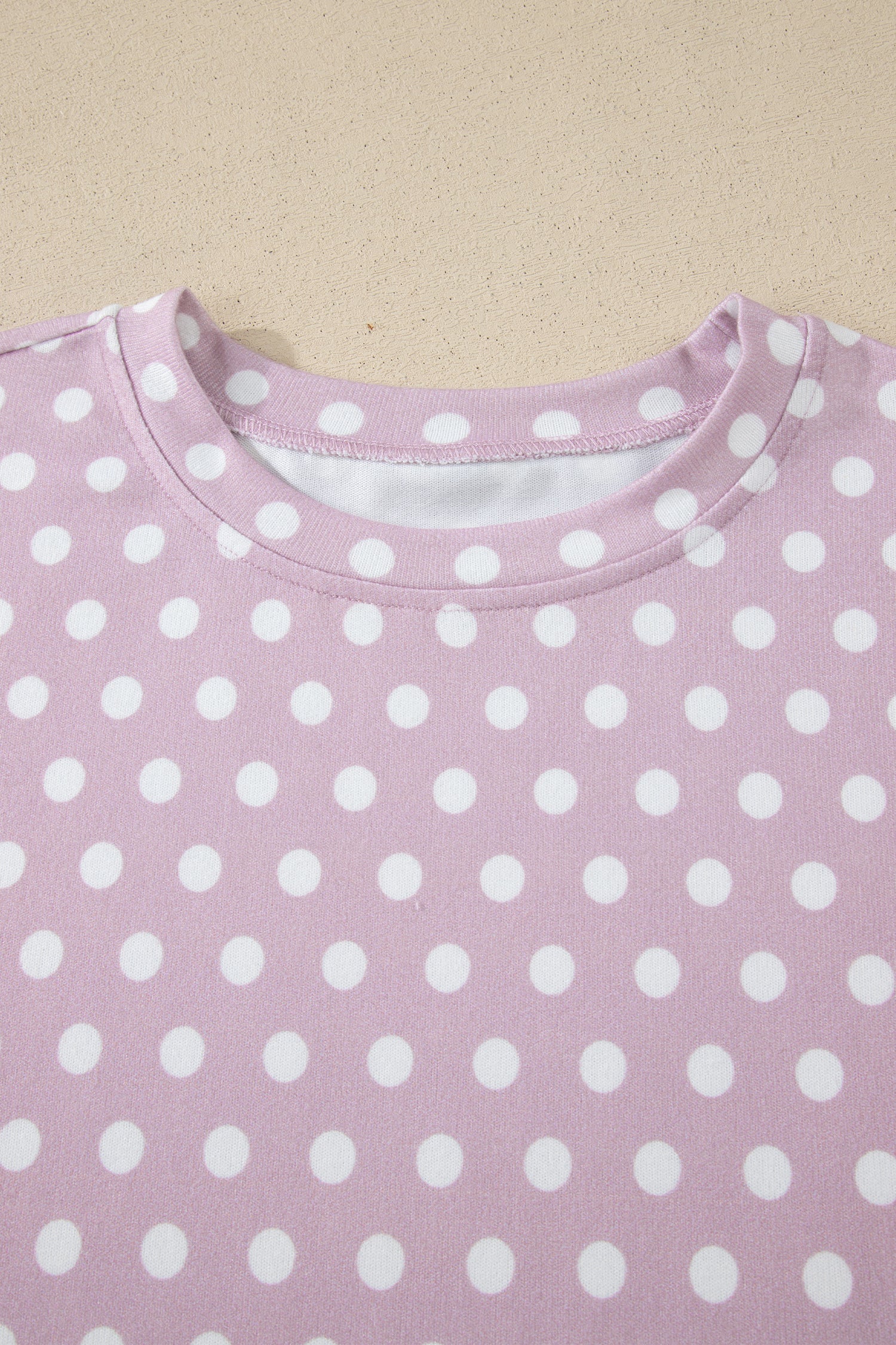 Purple Polka Dot Print Short Set - Snoopy's Closet