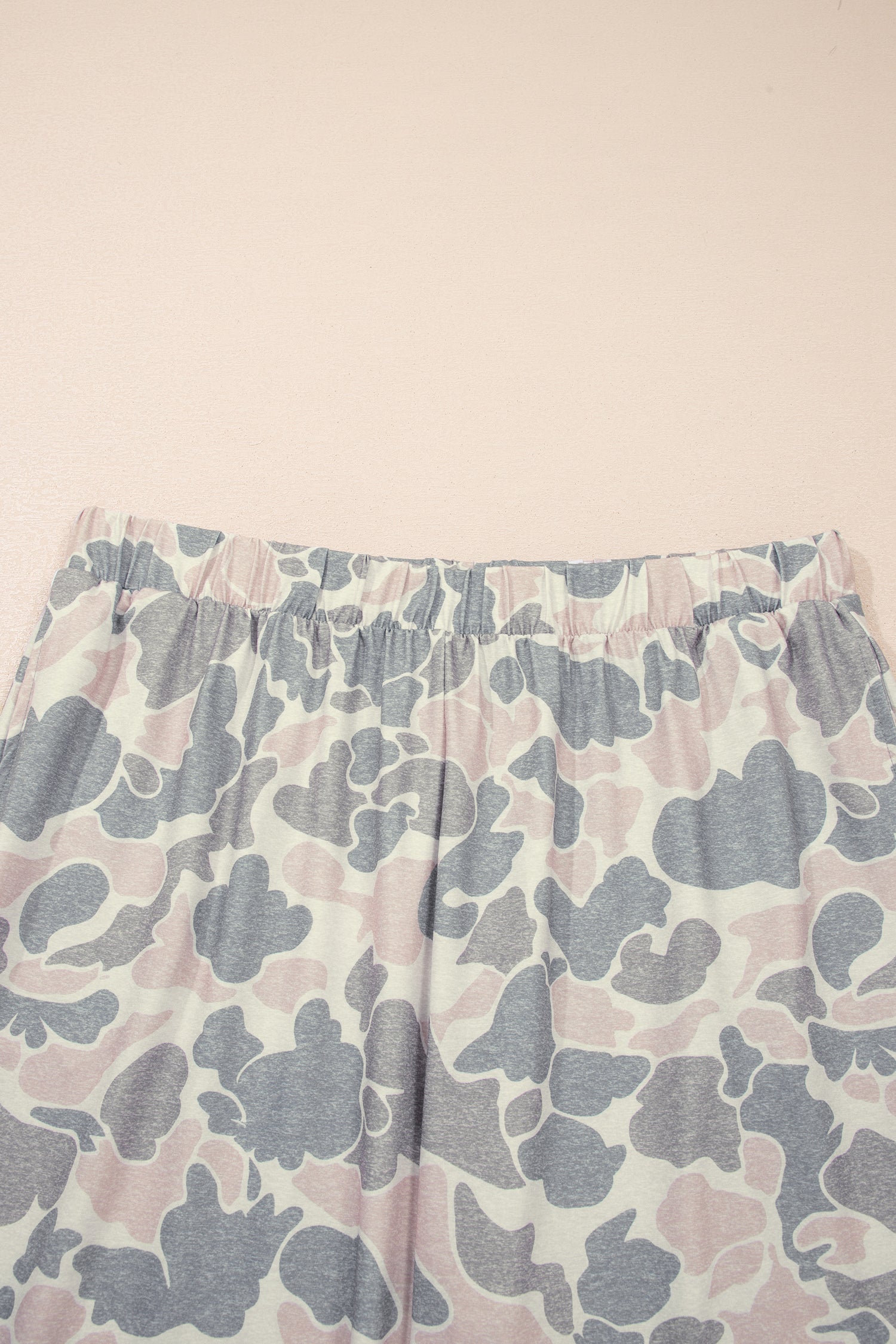 Multicolour Retro Camouflage Print Plus Size 2pcs Outfit - Snoopy's Closet