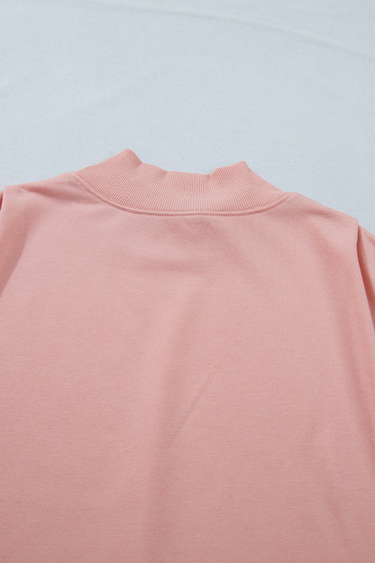 Mint Green Solid Color High Neck Cap Sleeve Loose Top