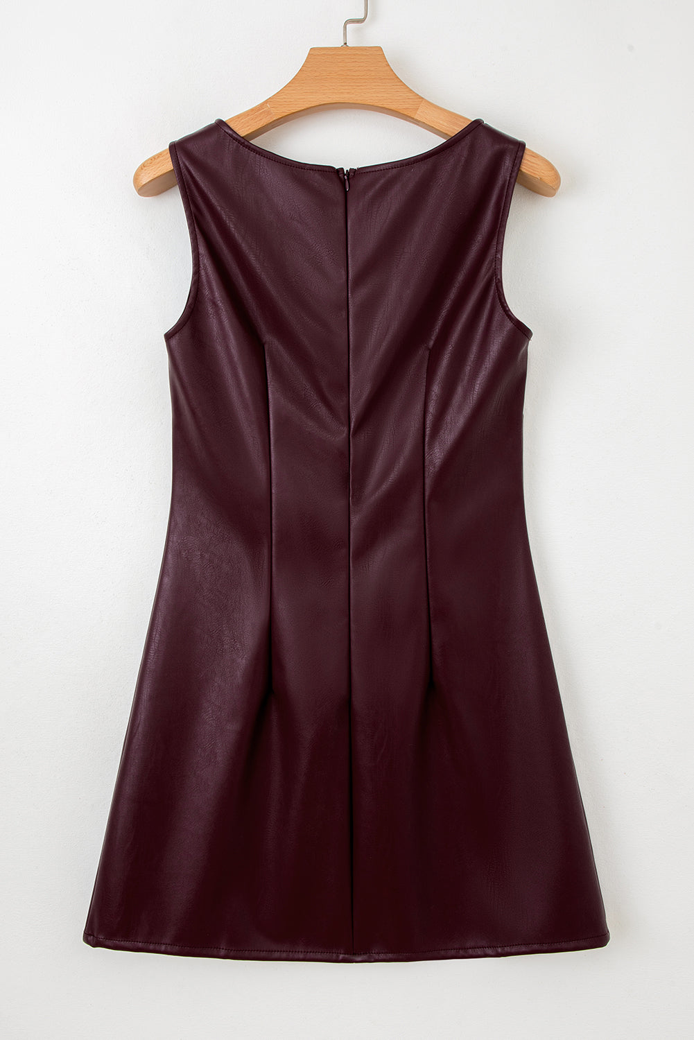 Wild Ginger Vegan Leather Sleeveless Mini Dress - Snoopy's Closet