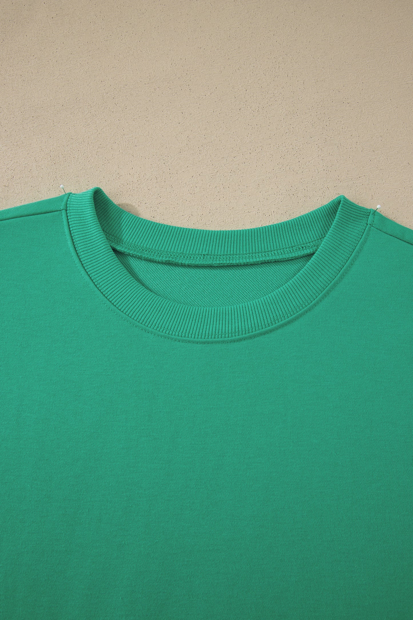 Conjunto de 2 piezas de camiseta holgada y pantalones cortos con cordón en verde mar liso