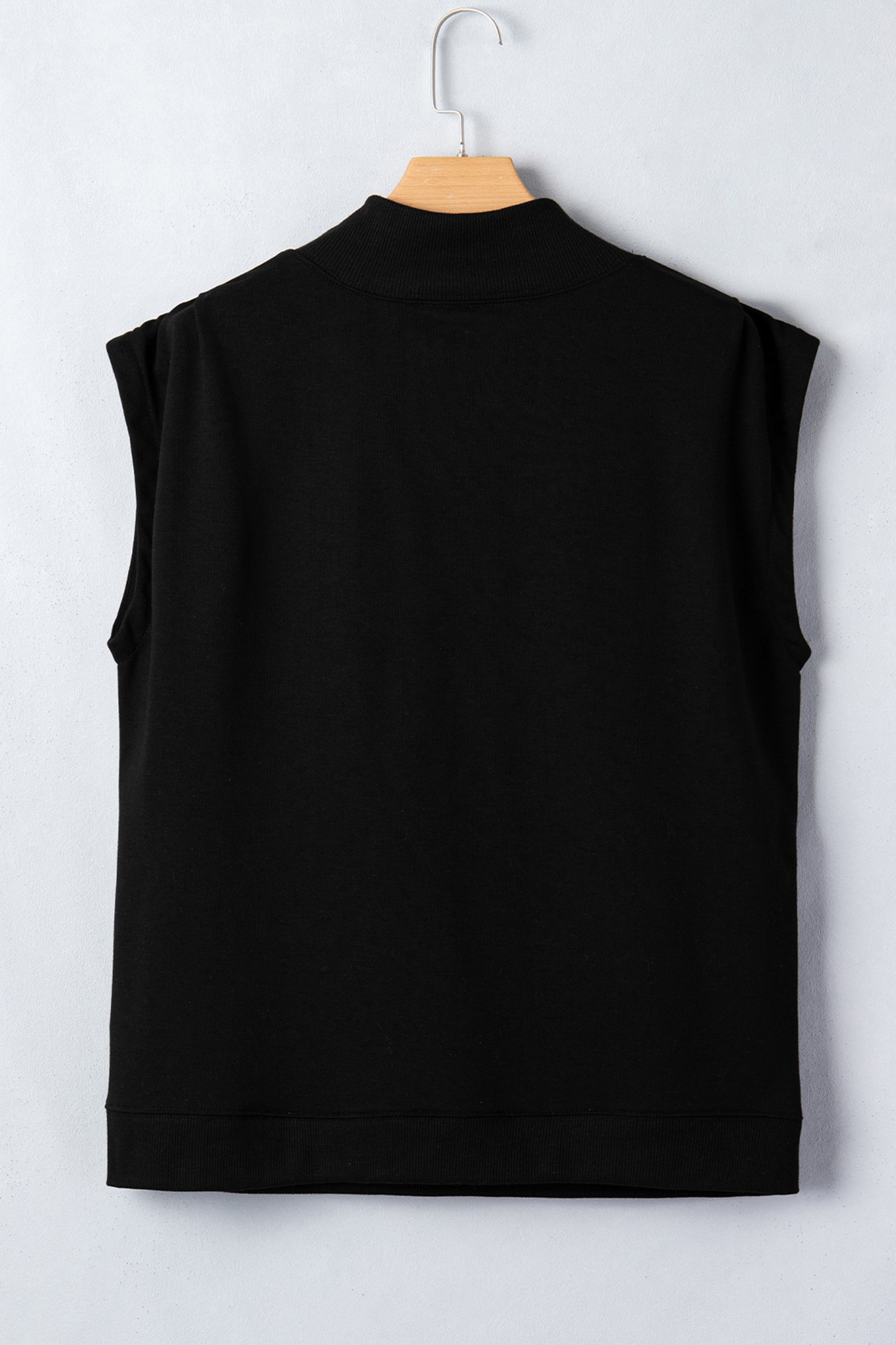 Mint Green Solid Color High Neck Cap Sleeve Loose Top - Snoopy's Closet