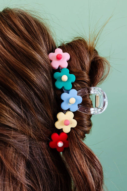 Multicolour Flowers Cute Hair Claw Clip - Snoopy's Closet