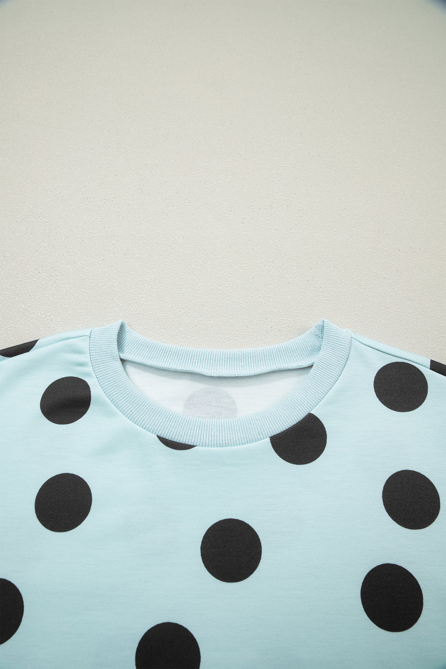Sky Blue Polka Dot Short Sleeve Top Casual Skort 2pcs Outfit - Snoopy's Closet