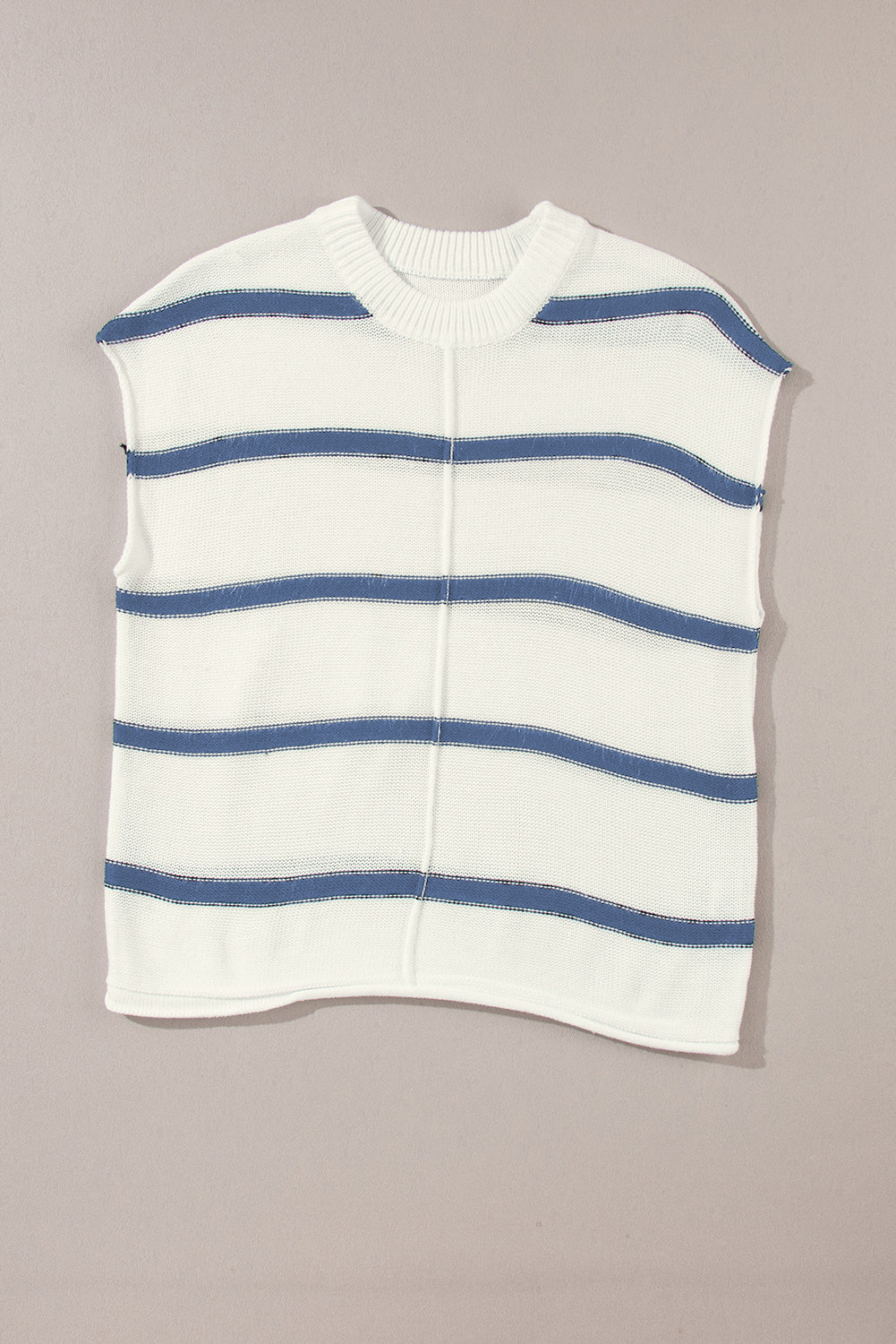 Blue Striped Batwing Sleeve Sweater Tee - Snoopy's Closet