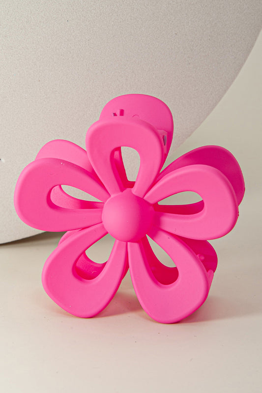 Rose Red Sweet Hollowed Flower Shape Claw Clip - Snoopy's Closet