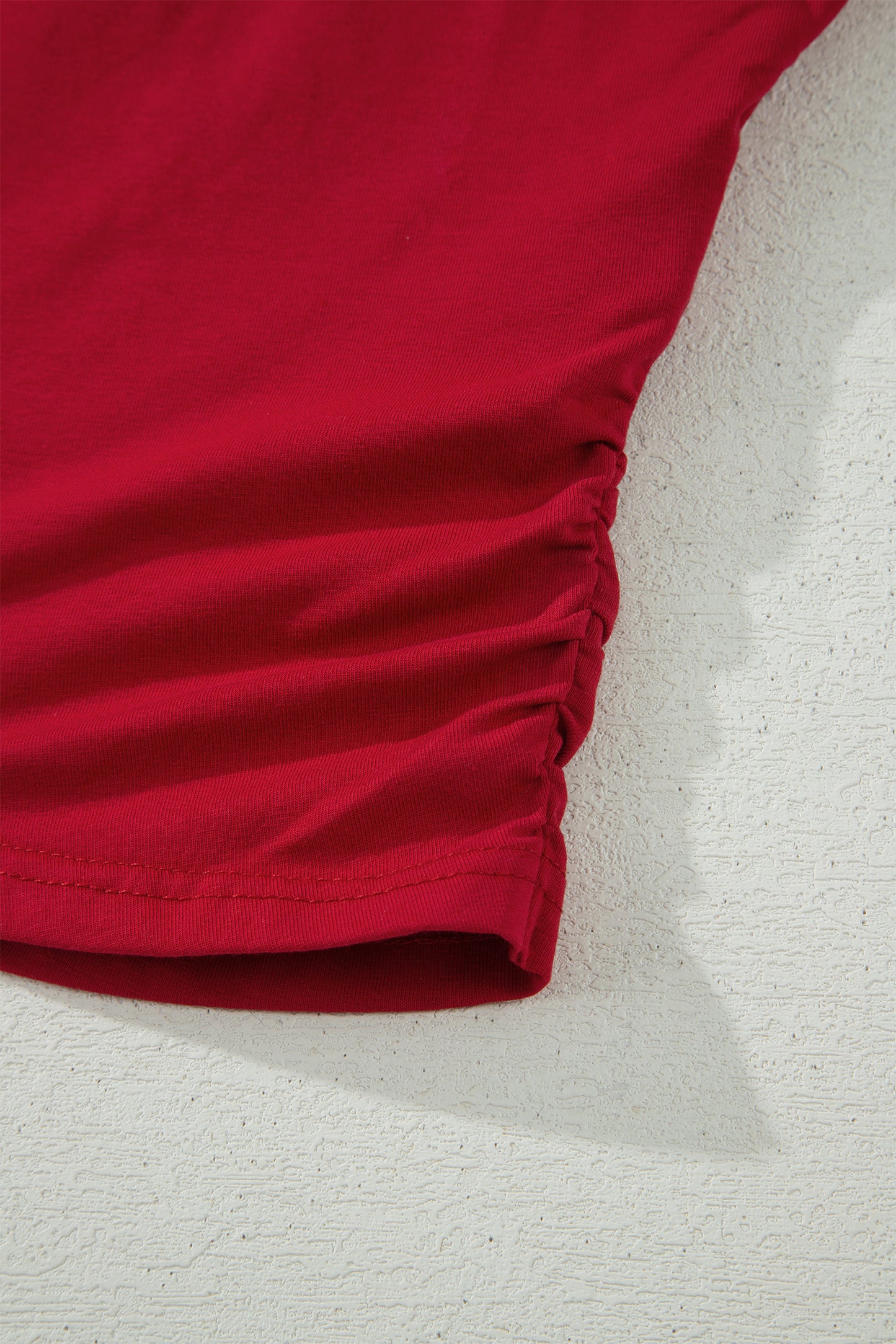 Racing Red Solid Color Cropped Tank Top and Jogger Pants Set - Snoopy's Closet