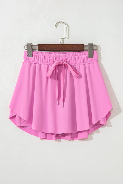 Falda-pantalón de tenis Bonbon con forro y cintura elástica con cordón