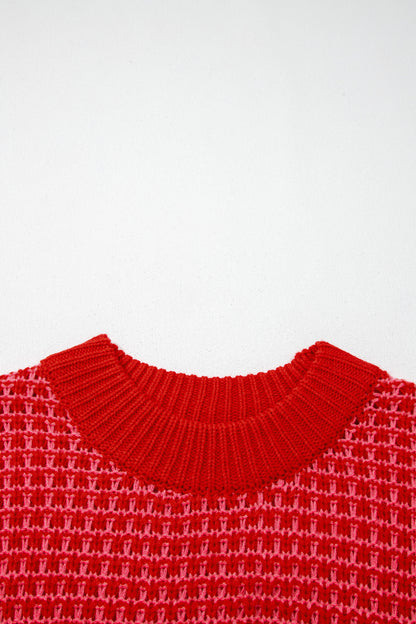 Jersey holgado de manga francesa y caída Red Stripe