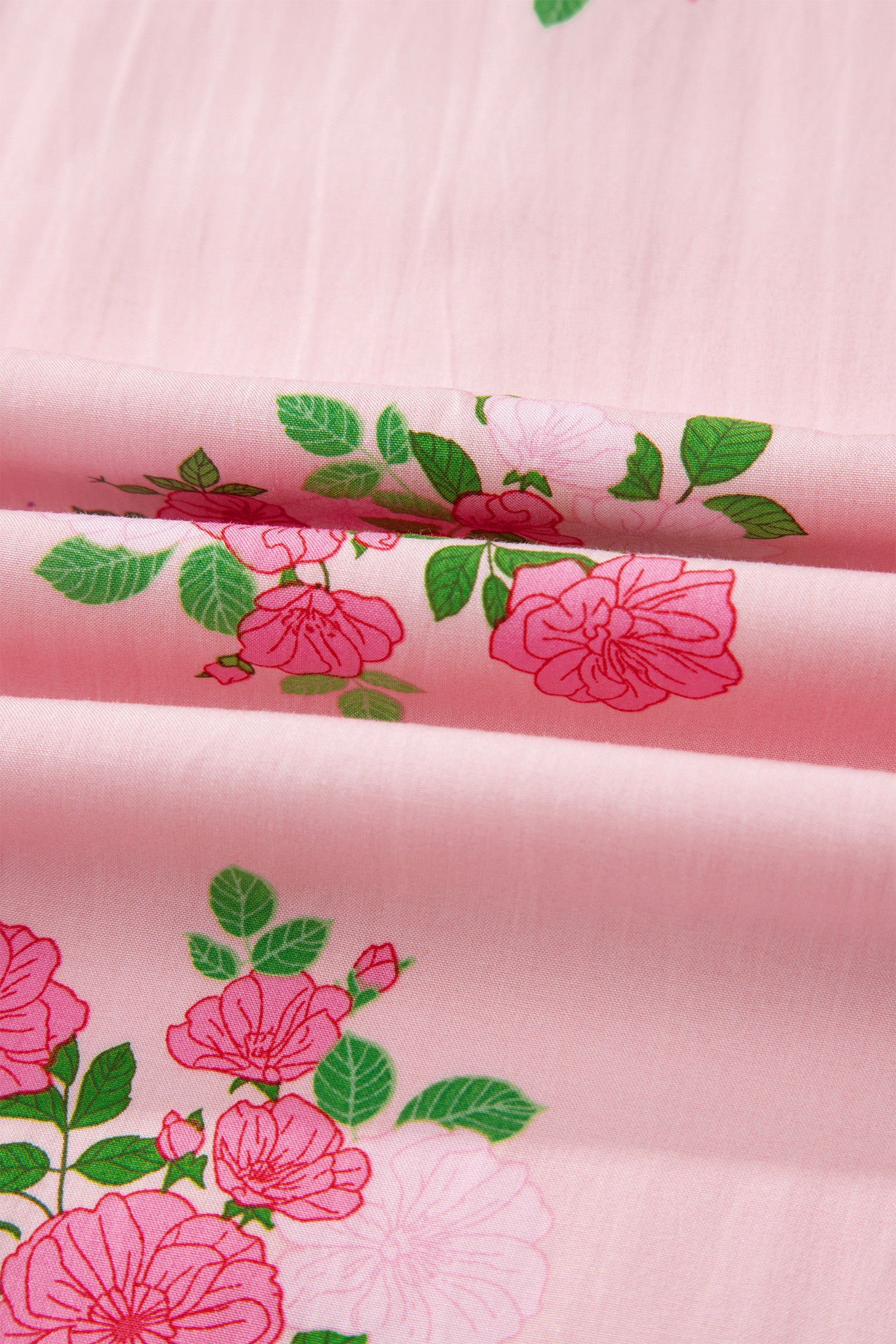Pink Notched Neck Flutter Short Sleeve Floral Print Maxi Dress - Snoopy's Closet