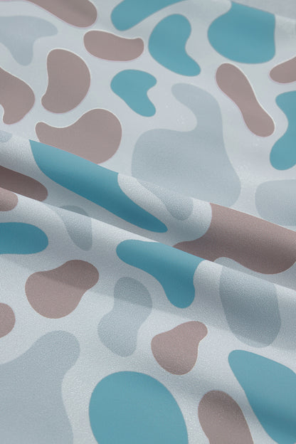 Pantalones cortos deportivos de camuflaje de talla grande con cintura elástica y multicolores