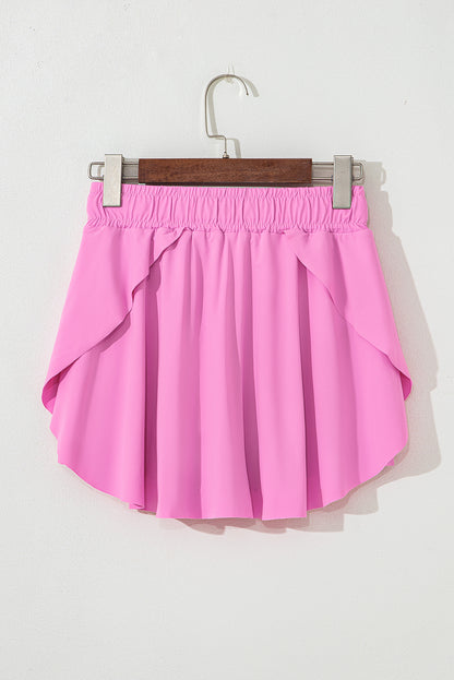 Falda-pantalón de tenis Bonbon con forro y cintura elástica con cordón