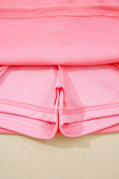 Green Slim Tank Top Elastic Waist Mini Skort 2pcs Outfit - Snoopy's Closet