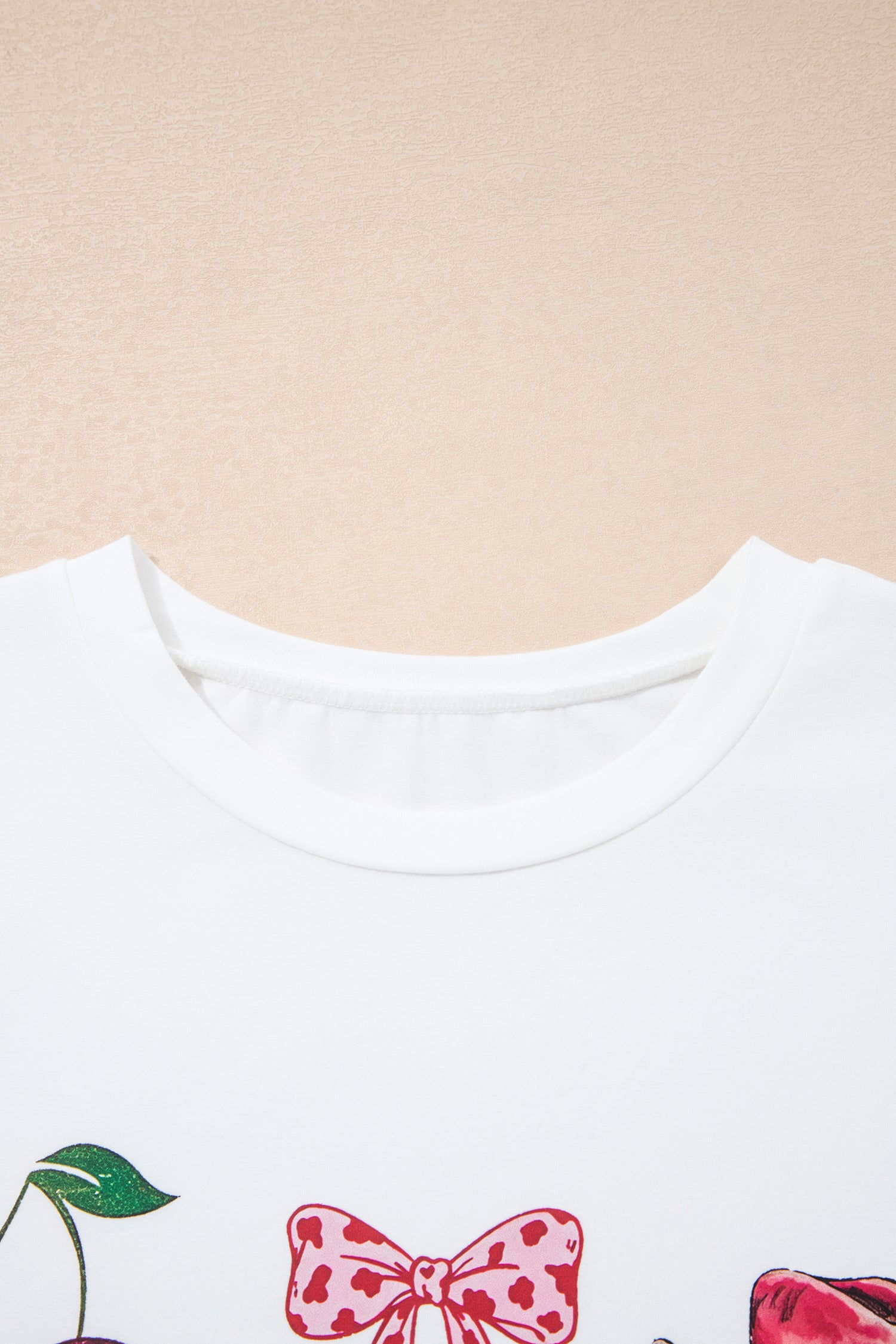 White Coquette Cowgirl Elements Printed Relaxed Tee - Snoopy's Closet