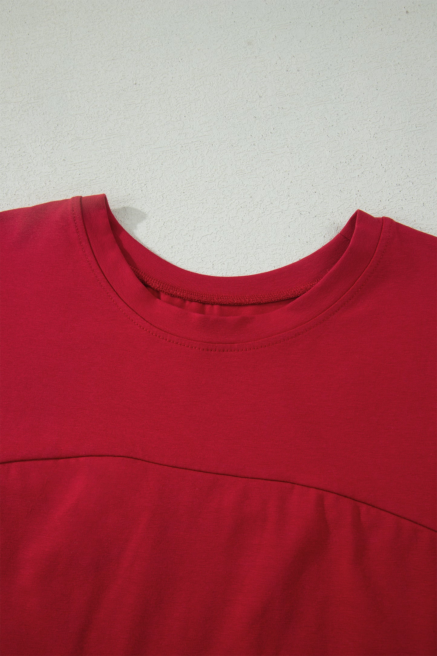 Racing Red Solid Color Cropped Tank Top and Jogger Pants Set - Snoopy's Closet