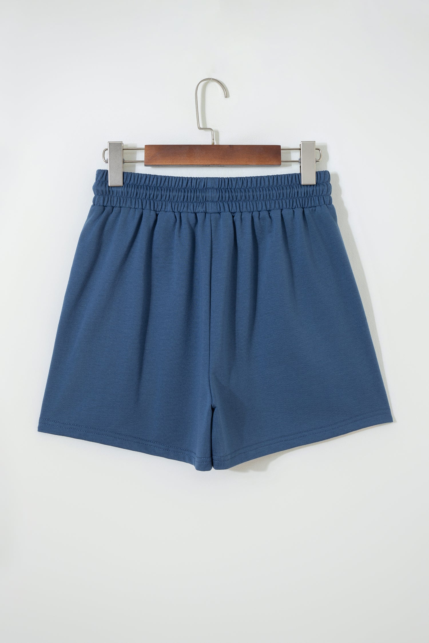 Pink Color Block Patchwork Varsity Striped Detail Drawstring Elastic Waist Shorts - Snoopy's Closet