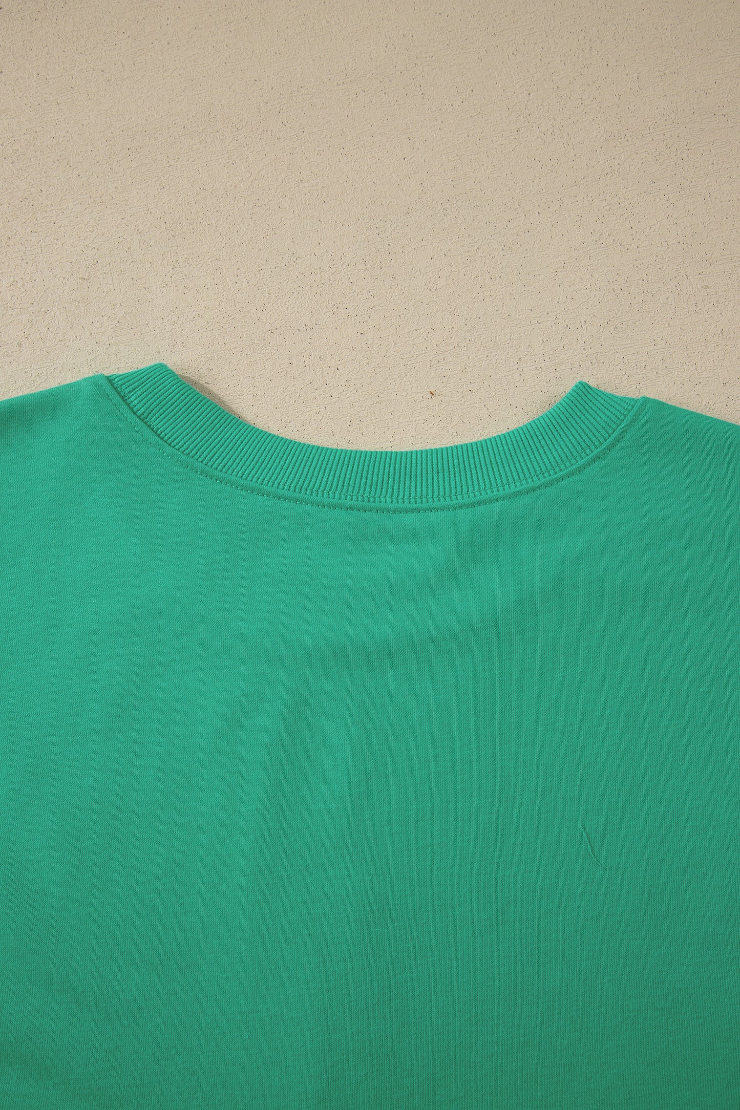 Conjunto de 2 piezas de camiseta holgada y pantalones cortos con cordón en verde mar liso