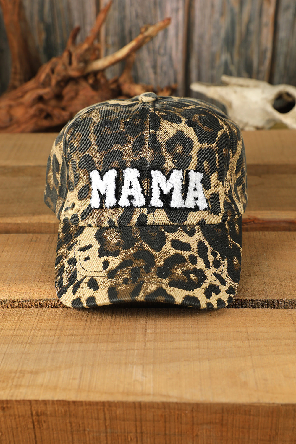 Leopard MAMA Embroidered Leopard Baseball Cap - Snoopy's Closet