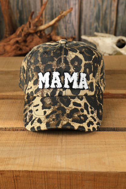Leopard MAMA Embroidered Leopard Baseball Cap - Snoopy's Closet