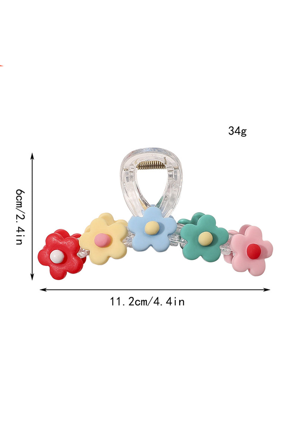 Multicolour Flowers Cute Hair Claw Clip - Snoopy's Closet