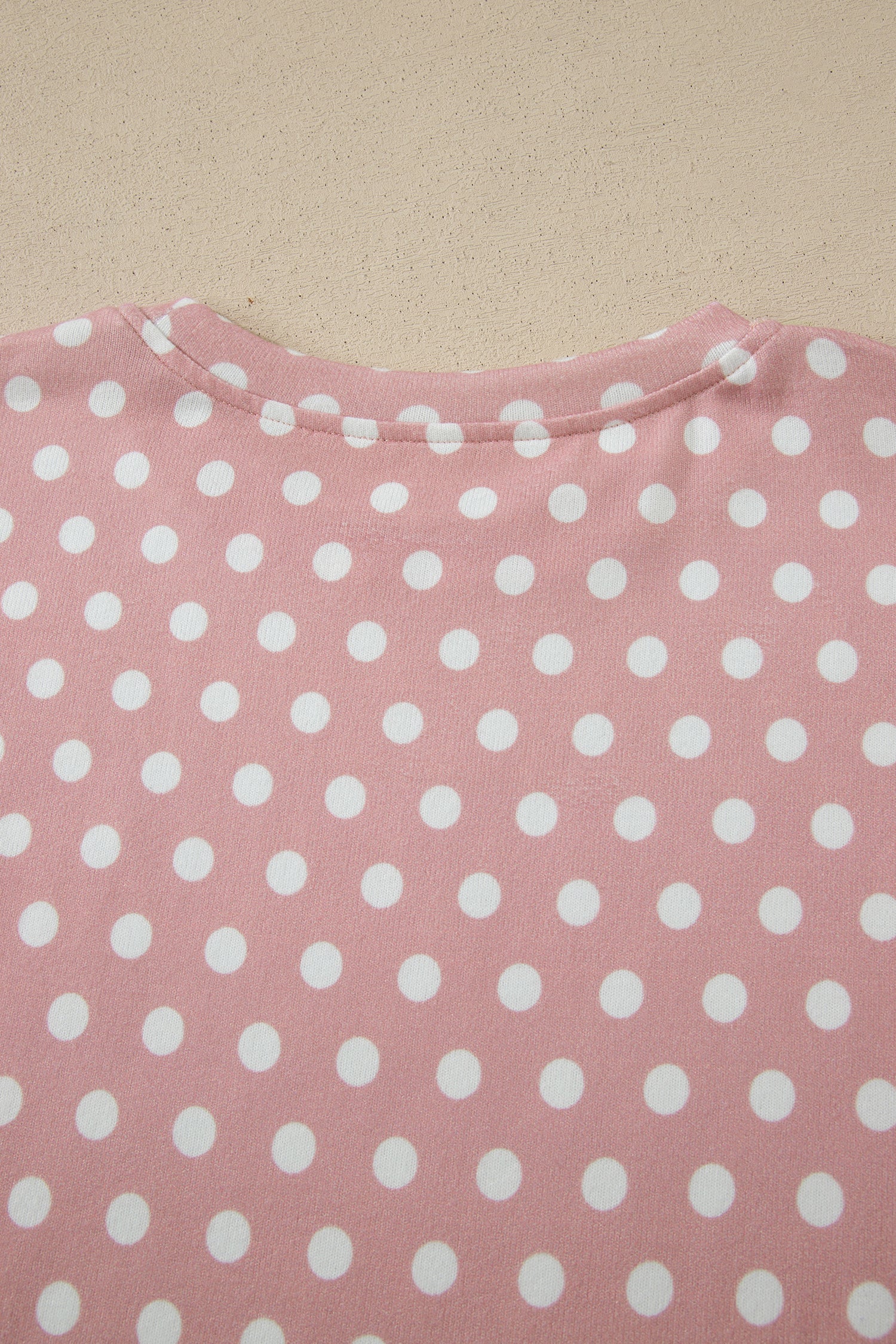Pink Polka Dot Print Short Set - Snoopy's Closet