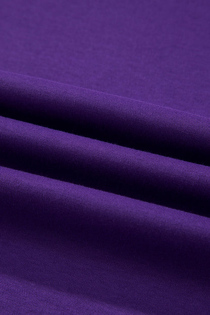 Camiseta Tillandsia Morada Reversible con Costuras a Contraste