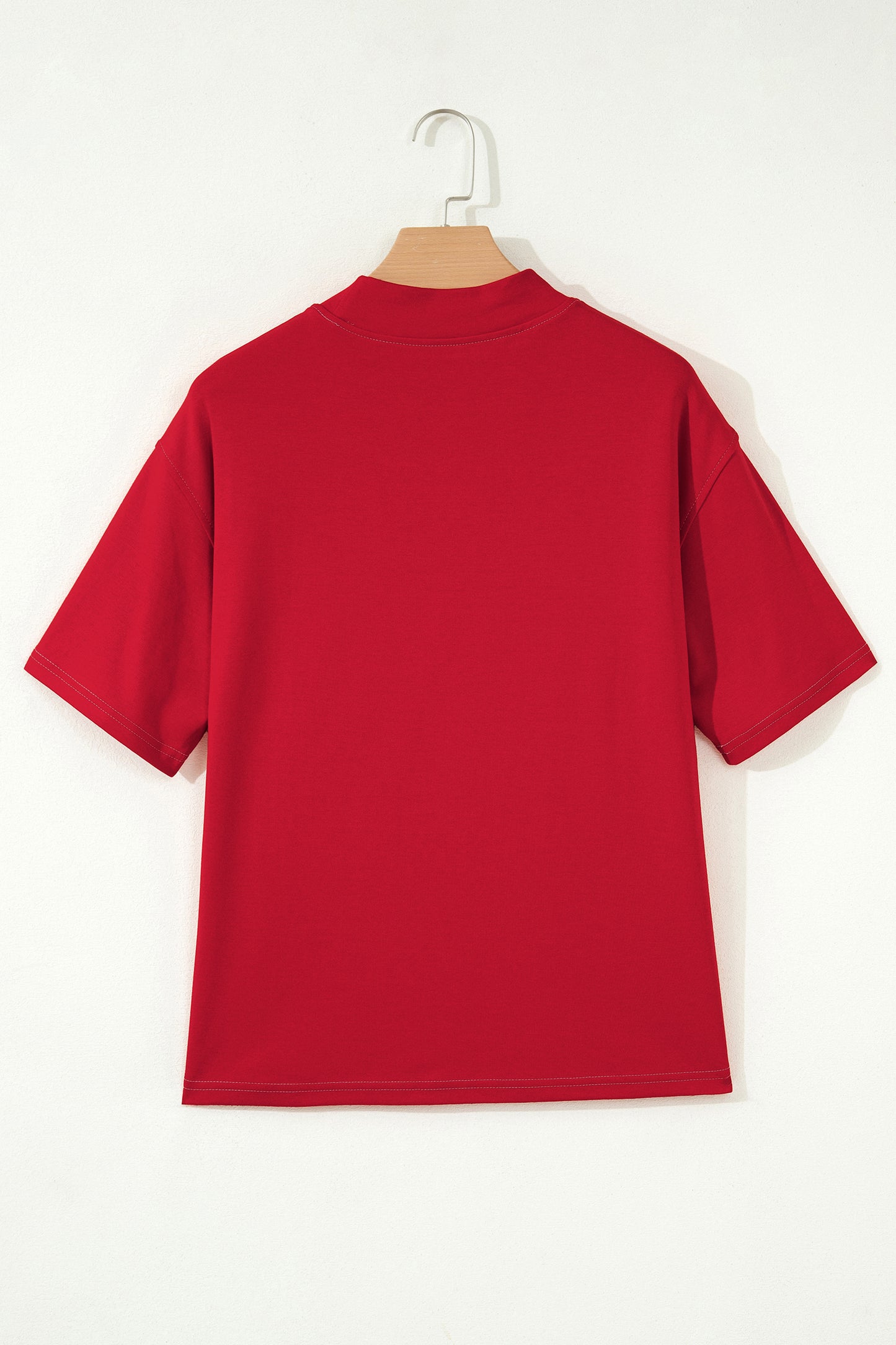 Camiseta Roja de Carreras Reversible con Costuras en Contraste