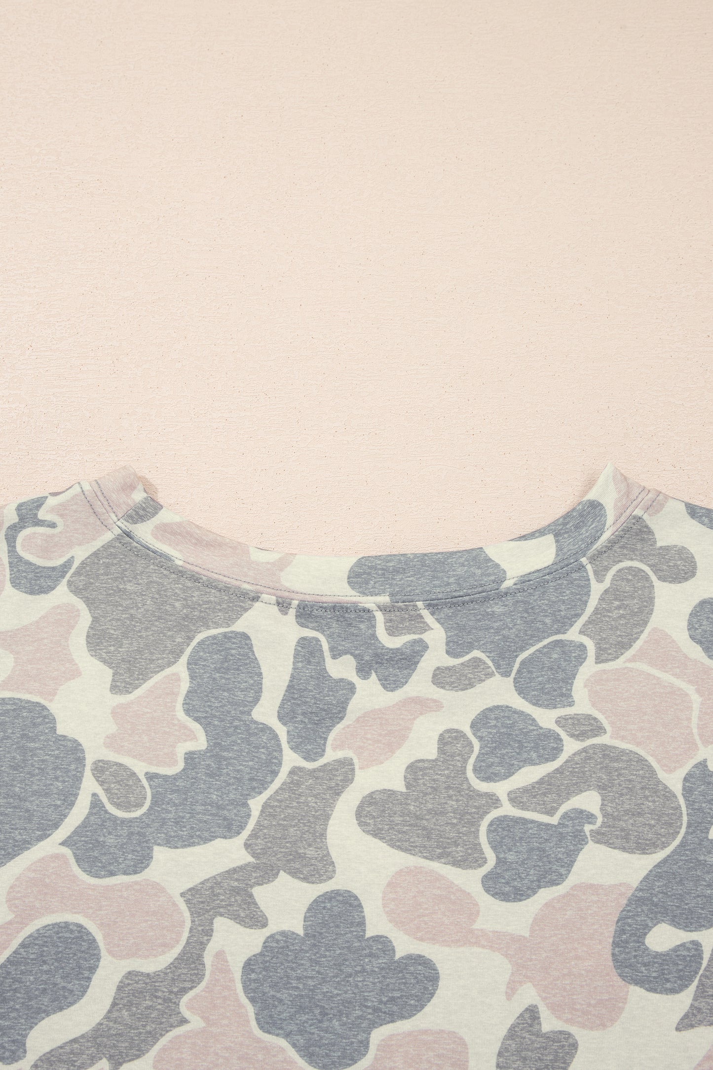 Multicolour Retro Camouflage Print Plus Size 2pcs Outfit - Snoopy's Closet
