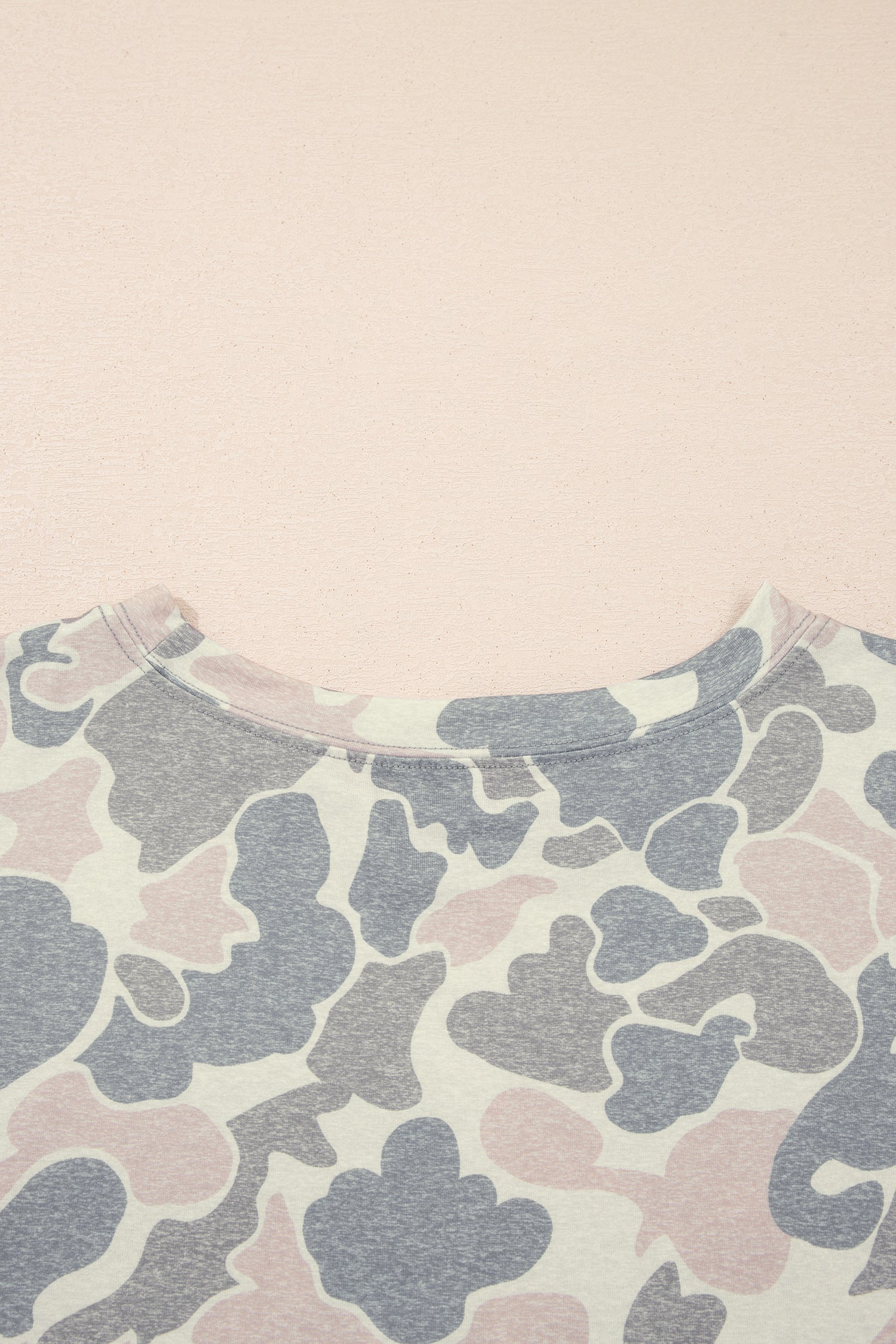 Multicolour Retro Camouflage Print Plus Size 2pcs Outfit - Snoopy's Closet