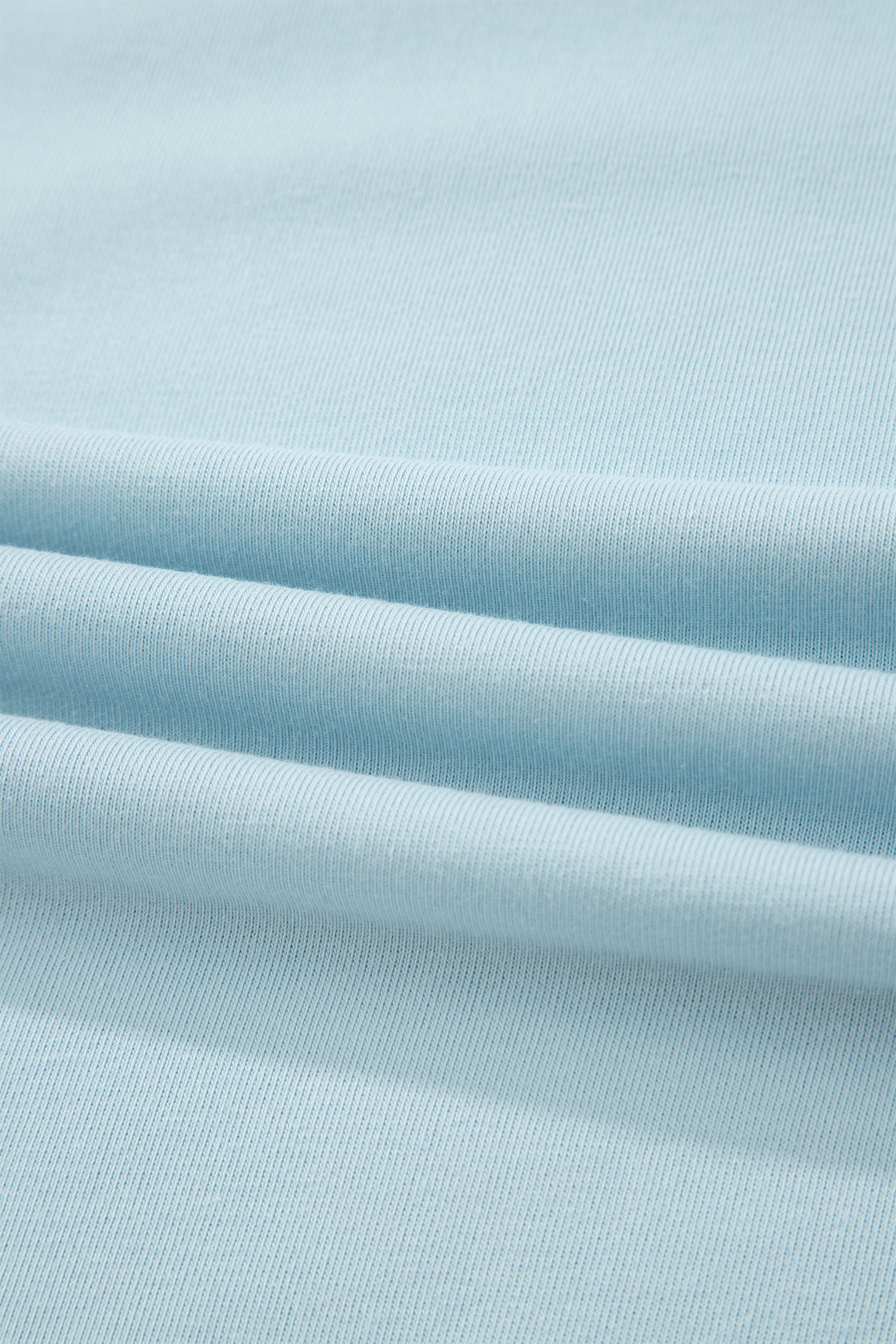 Mist Blue Contrast Trim Round Neck Pocketed Boxy Tank Top Wide Leg Pant Set - Snoopy's Closet