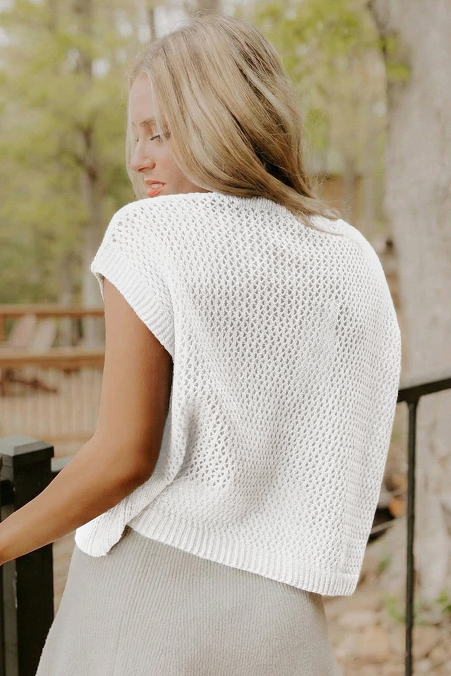 Fiery Red Flag Graphic Short Sleeve Sweater Top