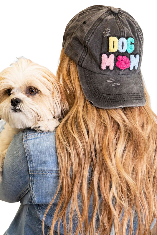 Black DOG MAMA Baseball Cap - Snoopy's Closet