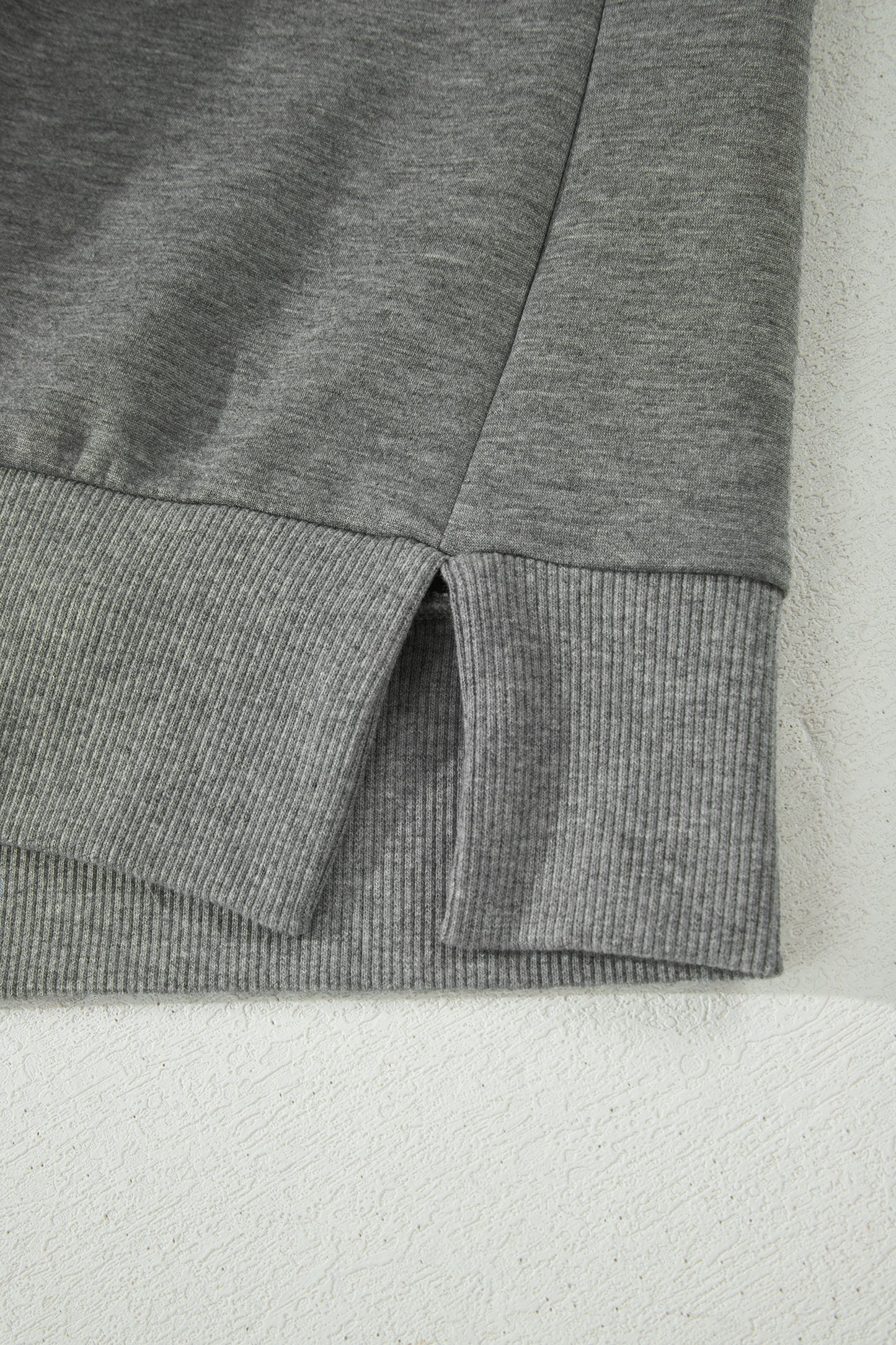 Gray Half Zip Polo Tee Casual Pant Set - Snoopy's Closet