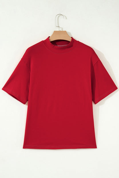 Camiseta Roja de Carreras Reversible con Costuras en Contraste
