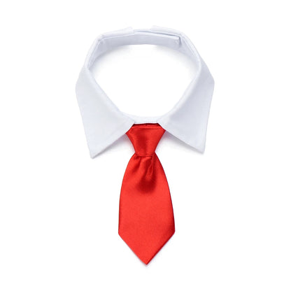 Corbata formal de esmoquin con pajarita negra y roja para perro, gato, accesorios para mascotas, traje para perros y gatos pequeños y medianos