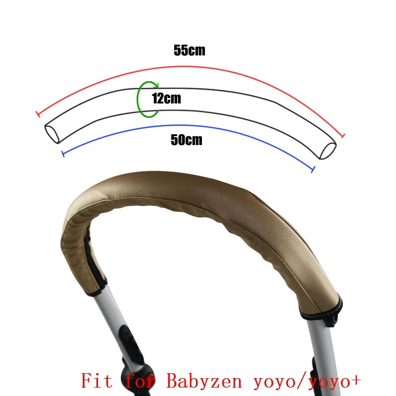 Stroller Armrest Protective PU Cover Case Fit for Babyzen Yoyo 2 /yoyo +/yoyo Stroller Bumper Bar Handle Cover Case Accessories