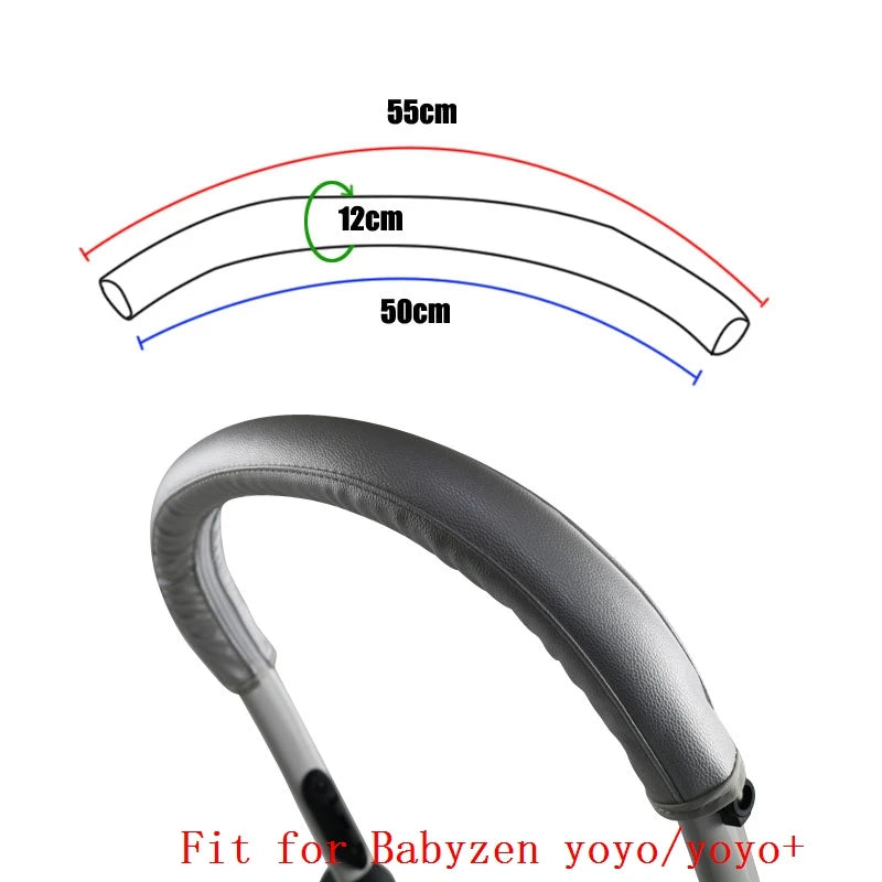 Stroller Armrest Protective PU Cover Case Fit for Babyzen Yoyo 2 /yoyo +/yoyo Stroller Bumper Bar Handle Cover Case Accessories