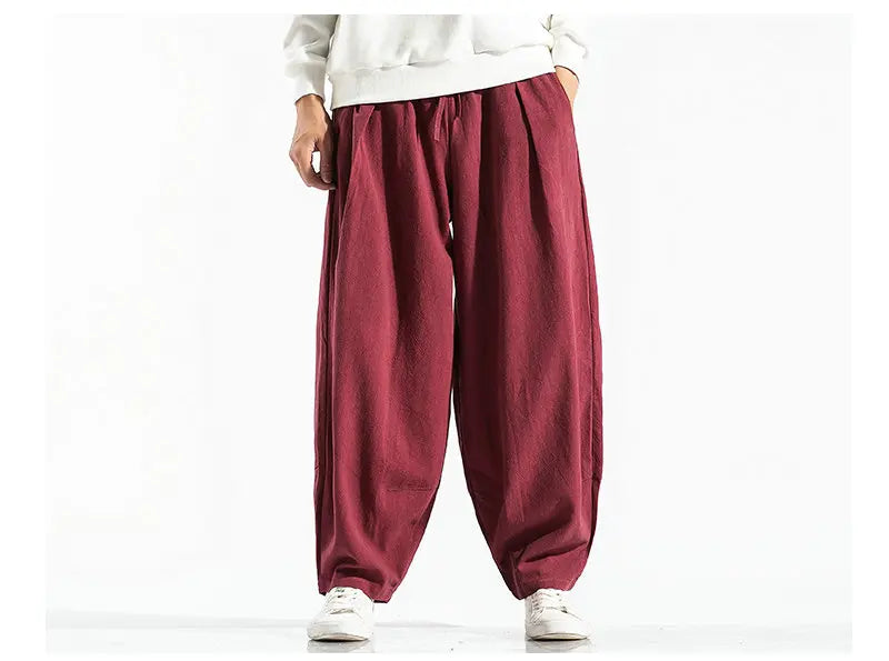 Men's Harem Pants Harajuku Wide-leg Sweatpants Male Cotton Loose Trousers Streetwear Men Woman Casual Pants Korean Fashion