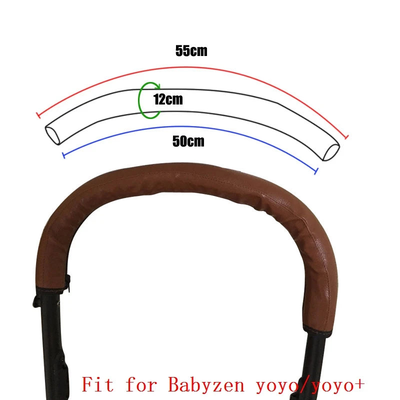 Stroller Armrest Protective PU Cover Case Fit for Babyzen Yoyo 2 /yoyo +/yoyo Stroller Bumper Bar Handle Cover Case Accessories