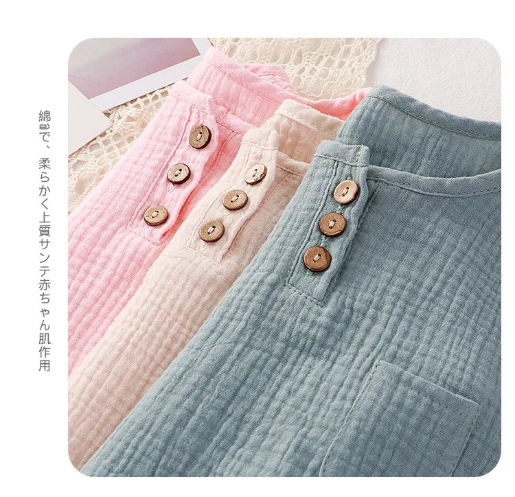 Summer Baby Rompers 2022 Boys Girls Bodysuit Muslin Sleeveless Newborn Clothes Fashion Baby Clothing Toddler Outfits