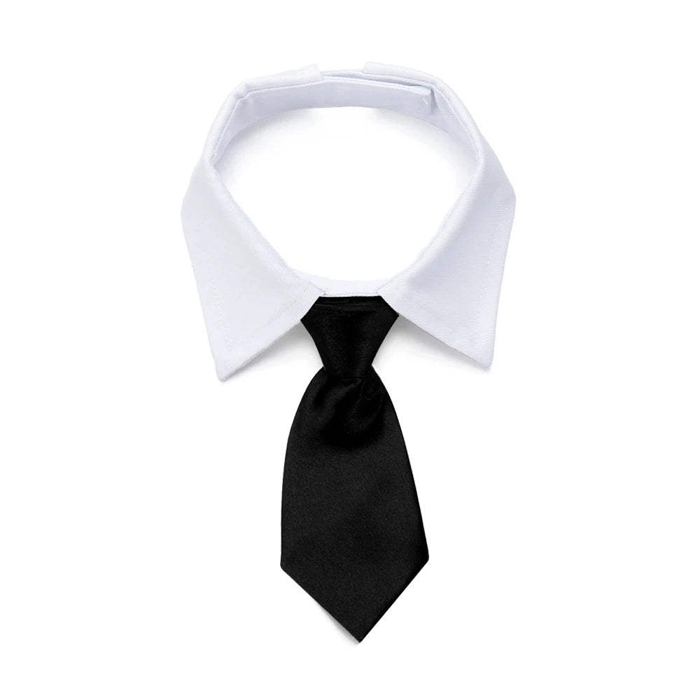 Corbata formal de esmoquin con pajarita negra y roja para perro, gato, accesorios para mascotas, traje para perros y gatos pequeños y medianos