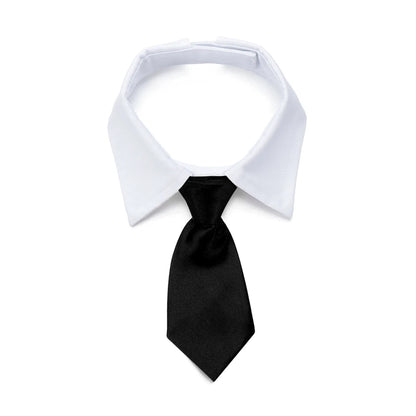 Corbata formal de esmoquin con pajarita negra y roja para perro, gato, accesorios para mascotas, traje para perros y gatos pequeños y medianos