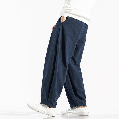 Men's Harem Pants Harajuku Wide-leg Sweatpants Male Cotton Loose Trousers Streetwear Men Woman Casual Pants Korean Fashion