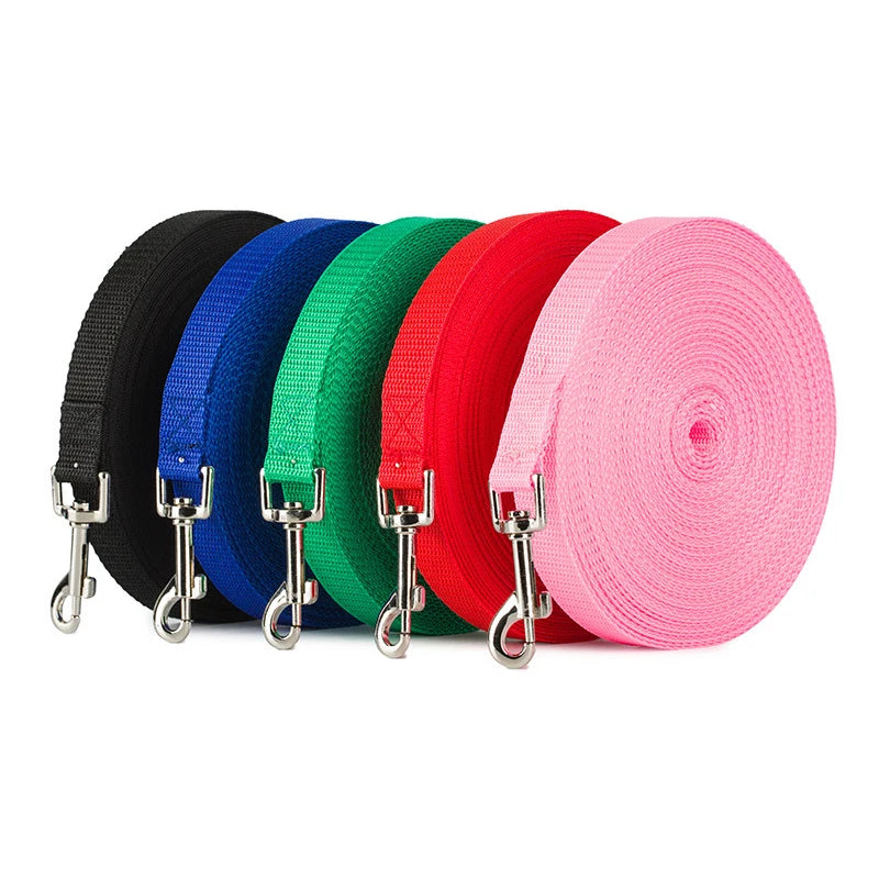 Correa para perros medianos y grandes, cachorros, gatos, para pasear, entrenar, cuerda de nailon para perros grandes, correas largas de 6m 10m 15m 20m 30m 50m