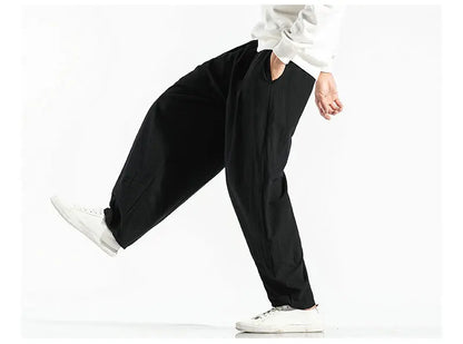 Men's Harem Pants Harajuku Wide-leg Sweatpants Male Cotton Loose Trousers Streetwear Men Woman Casual Pants Korean Fashion