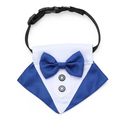 Corbata formal de esmoquin con pajarita negra y roja para perro, gato, accesorios para mascotas, traje para perros y gatos pequeños y medianos