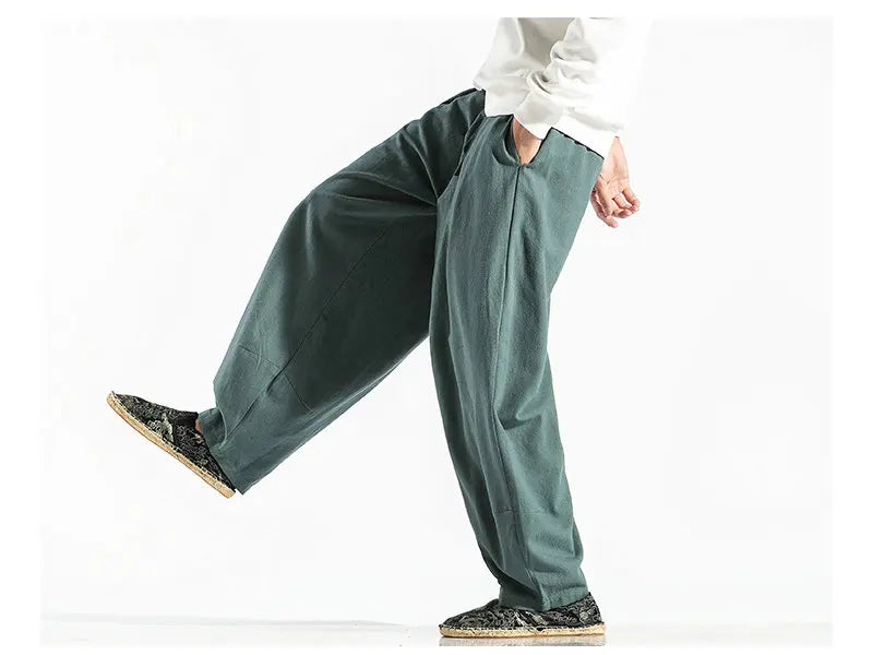 Men's Harem Pants Harajuku Wide-leg Sweatpants Male Cotton Loose Trousers Streetwear Men Woman Casual Pants Korean Fashion