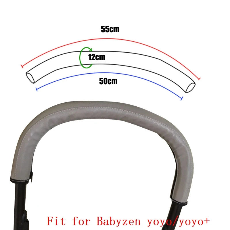 Stroller Armrest Protective PU Cover Case Fit for Babyzen Yoyo 2 /yoyo +/yoyo Stroller Bumper Bar Handle Cover Case Accessories